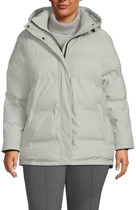 Plus Size Squall Insulated Slicker Puffer Jacket
