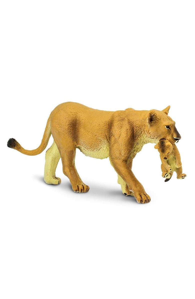 Safari Ltd. Lioness With Cub Kids Toy Figure, Main, color, NO COLOR