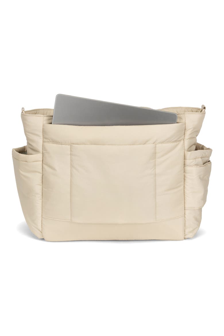 Diaper Tote with Laptop Sleeve, Alternate, color, OATMEAL