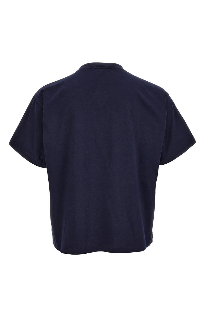 Versace First Line Cotton Jersey T-Shirt, Alternate, color, Navy Blue