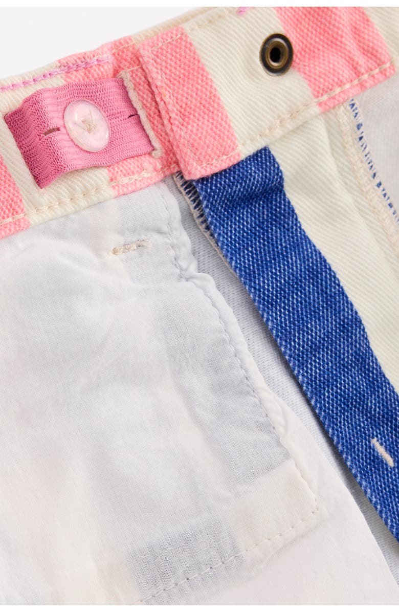 Mini Boden Kids' Stripe Denim Shorts, Alternate, color, Multi Hotch Potch Stripe