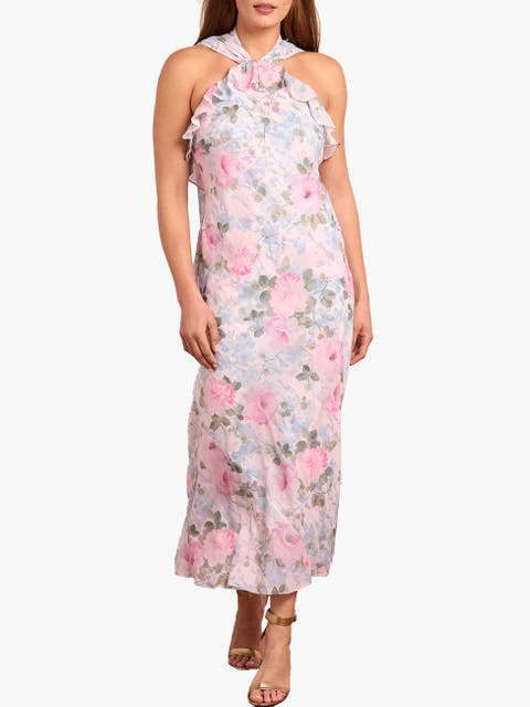 Camille's Garden Halter Neck Ankle Gown