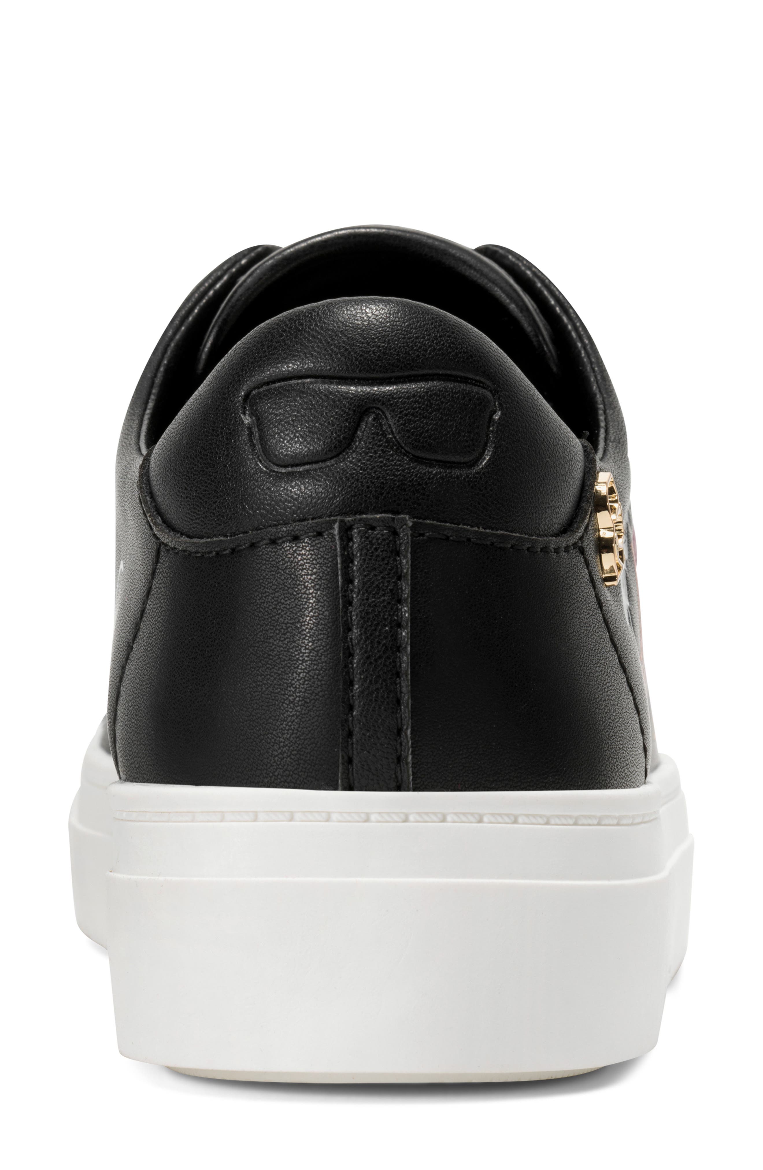 Cate Ikonic Sneaker, Alternate, color, BLACK