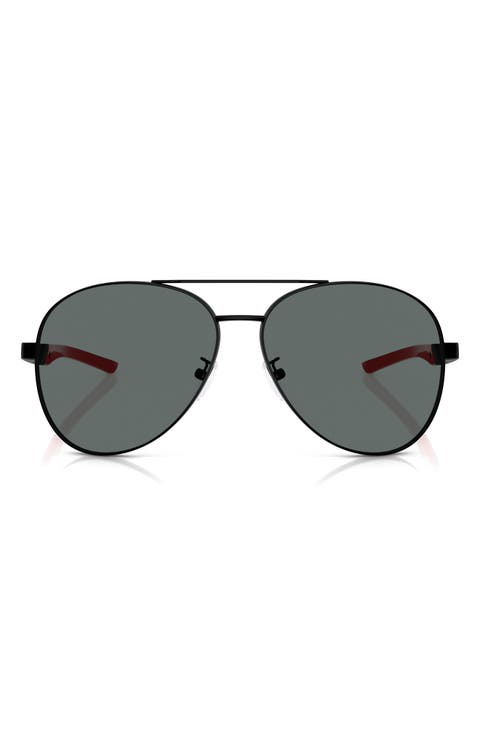60mm Polarized Pilot Sunglasses