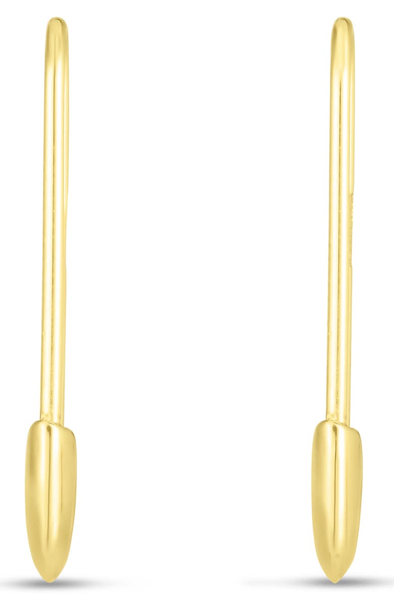 KARAT RUSH KARAT KRUSH 14K Yellow Gold Polished Safety Pin Earrings, Alternate, color, 