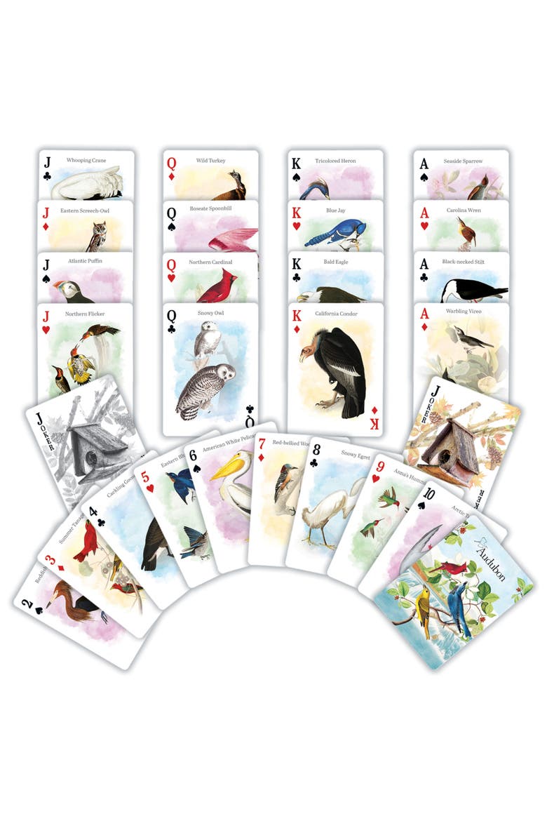 Audubon Playing Cards, Alternate, color, Multicolor