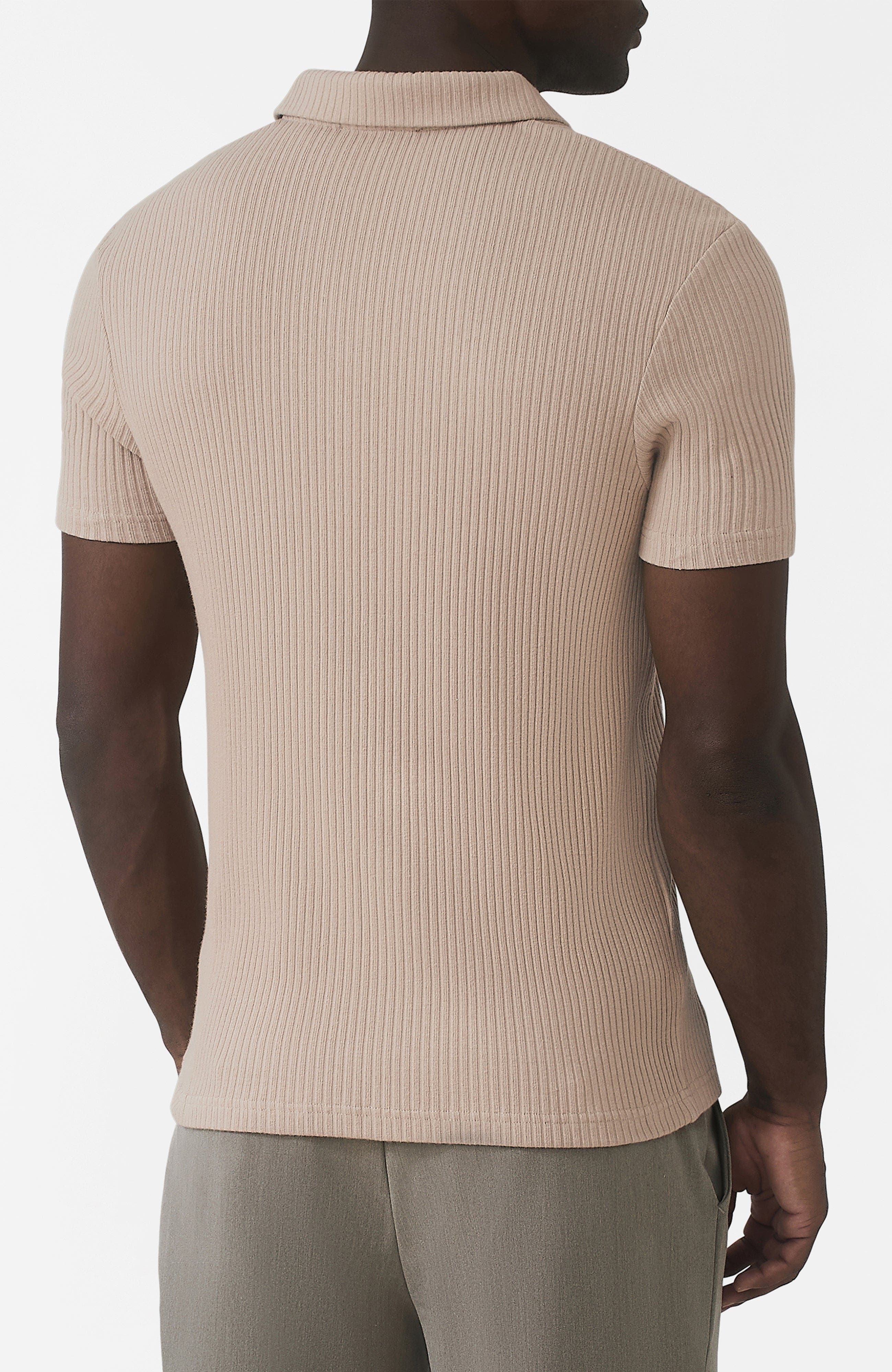 Elysee Slim Ribbed Revere Polo - image 2