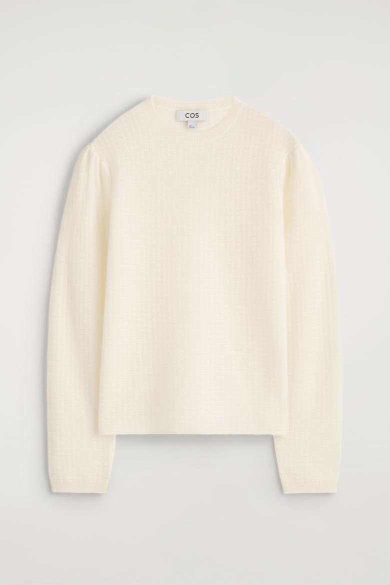 Zigzag-knit Mohair-blend Jumper, Alternate, color, OFF-WHITE