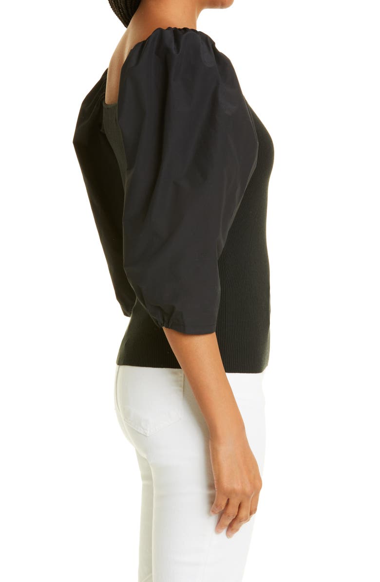 Tanya Taylor Leila Square Neck Top, Alternate, color, 