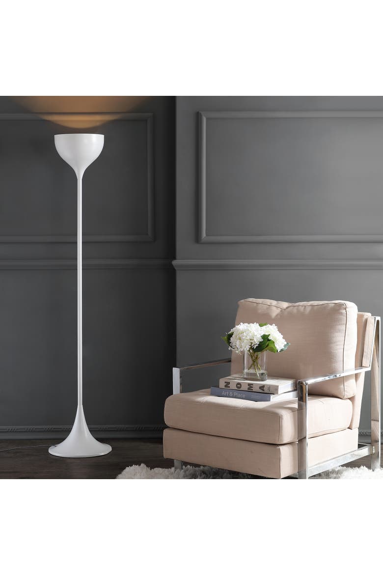 Joyce Metal LED Floor Lamp, Alternate, color, White