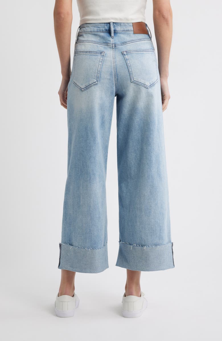 HIDDEN JEANS Cuffed Wide Leg Jeans, Alternate, color, Medium Wash