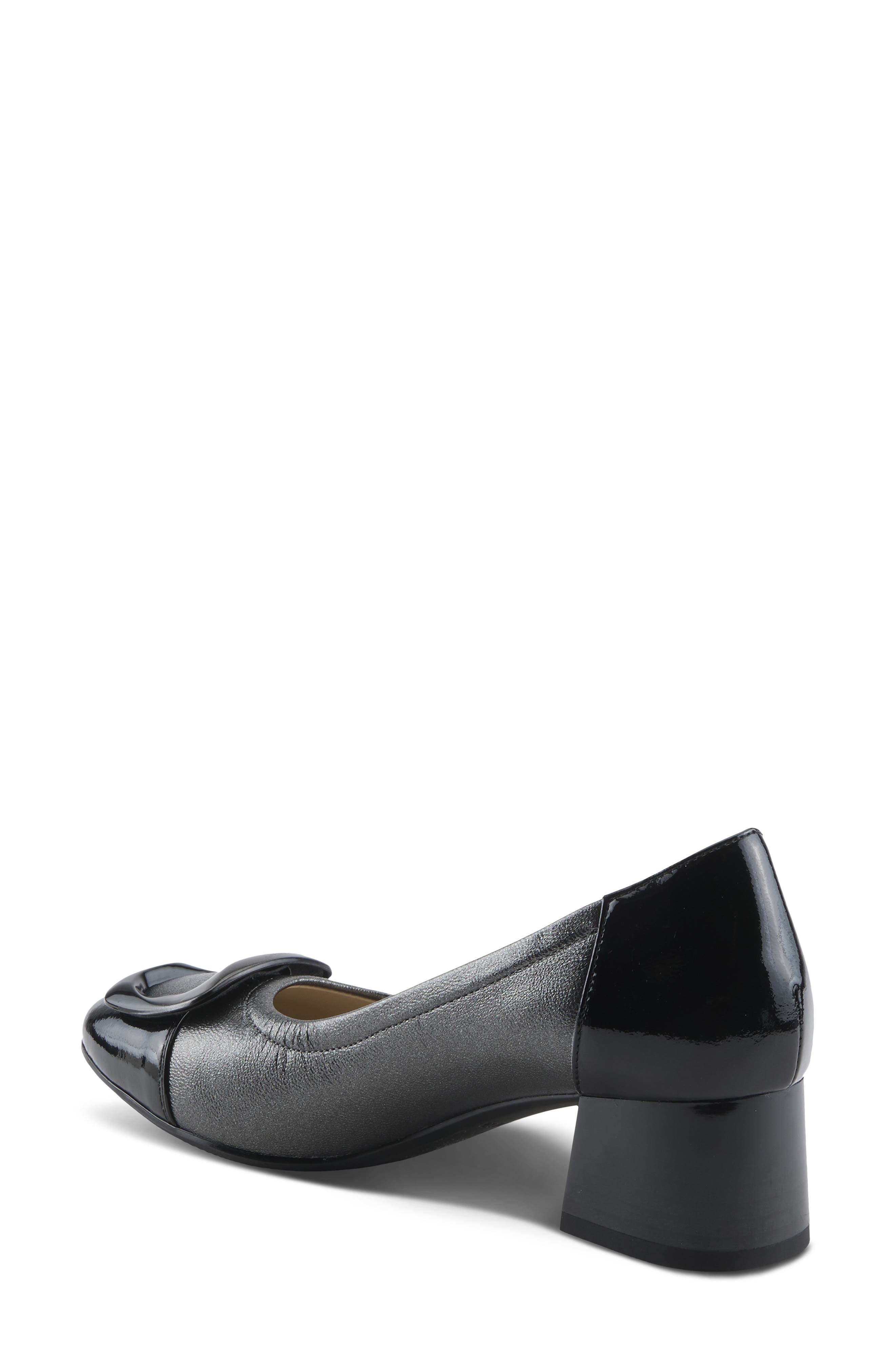 AZURA BY SPRING STEP Babysteps Two-Tone Cap Toe Pump, Alternate, color, Grey Metallic