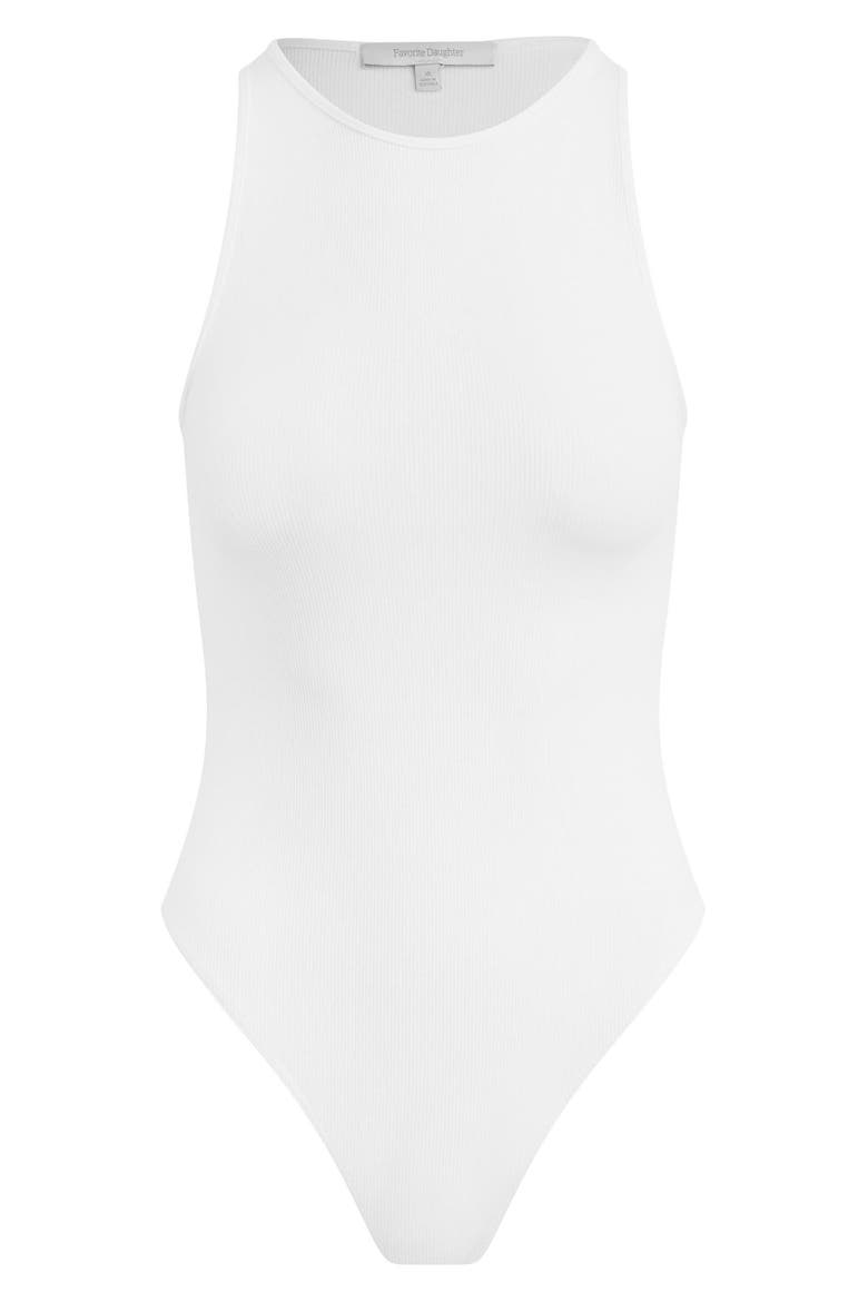 The Perfect Rib Bodysuit, Alternate, color, WHITE