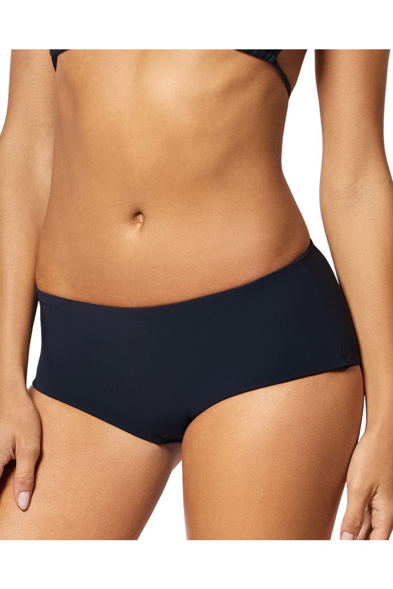 Athletic Boyshort Bikini Bottom, Main, color, Black