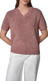 Donna Karan New York Cotton Blend V-Neck Sweater