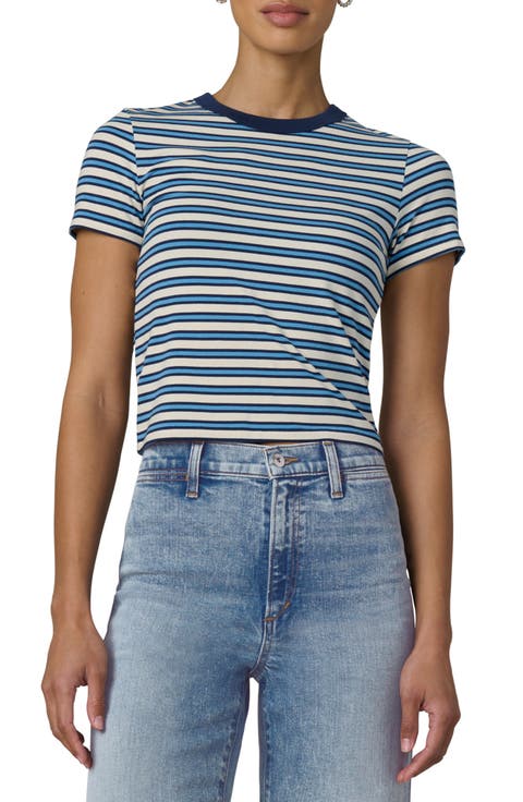 The Baby Stripe Stretch Cotton Modal T-Shirt