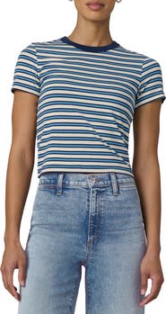 Joe's The Baby Stripe Stretch Cotton Modal T-Shirt