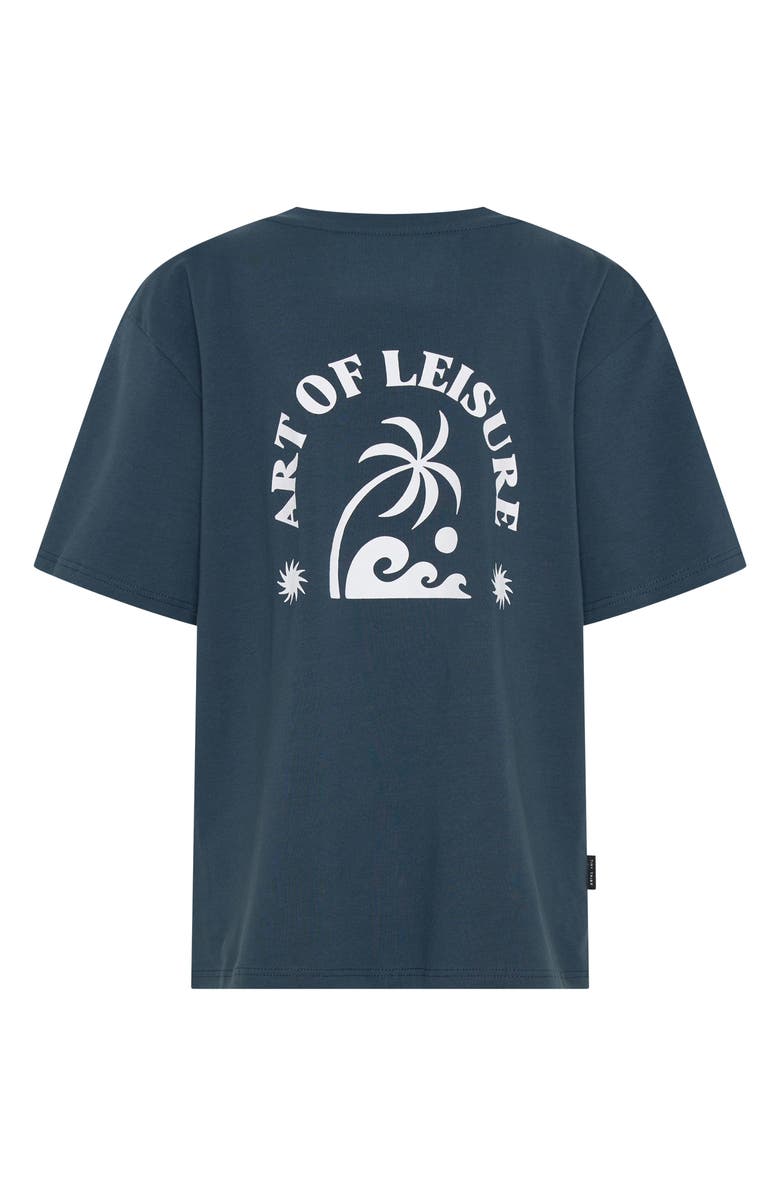 TINY TRIBE Kids' Art of Leisure Stretch Cotton Graphic T-Shirt, Alternate, color, Blue