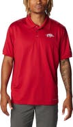 Columbia Men's Columbia Cardinal Arkansas Razorbacks PFG Tamiami Omni-Shade Polo