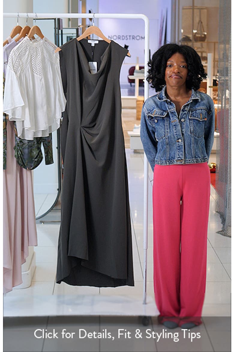 Dorota Drape Detail High-Low Dress video