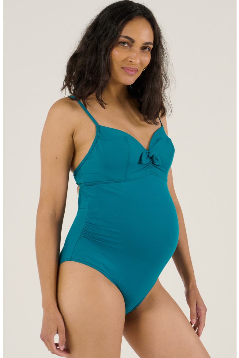 Underwired maternity swimsuit Monaco C/D Cup, Alternate, color, Emerald