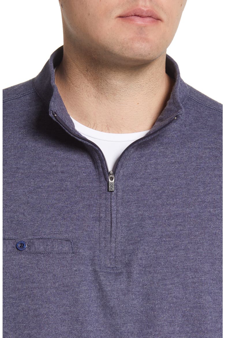 Men's Clyde Quarter Zip Performance Pocket Pullover, Alternate, color, MIDNIGHT NAVY