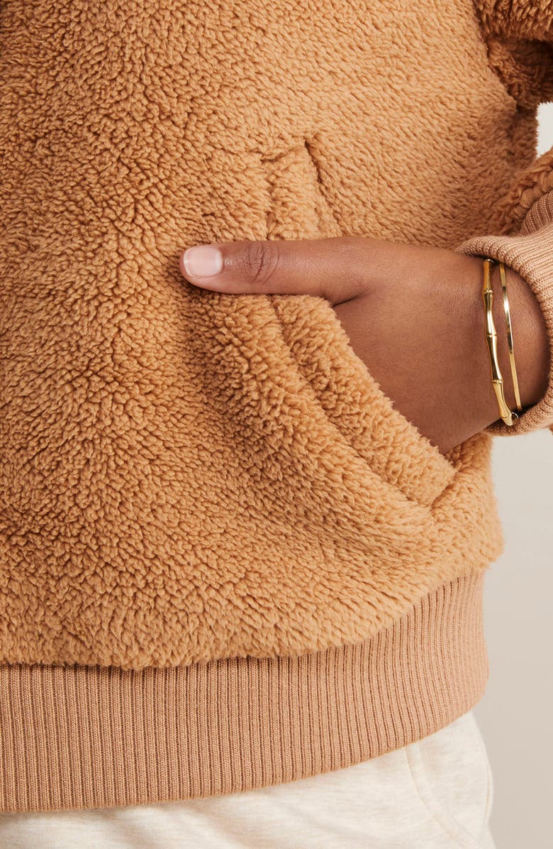 vineyard vines Plush Teddy Bomber Jacket, Alternate, color, 