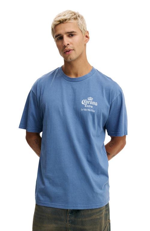 Cotton On Premium License Loose Fit T-shirt In Blue