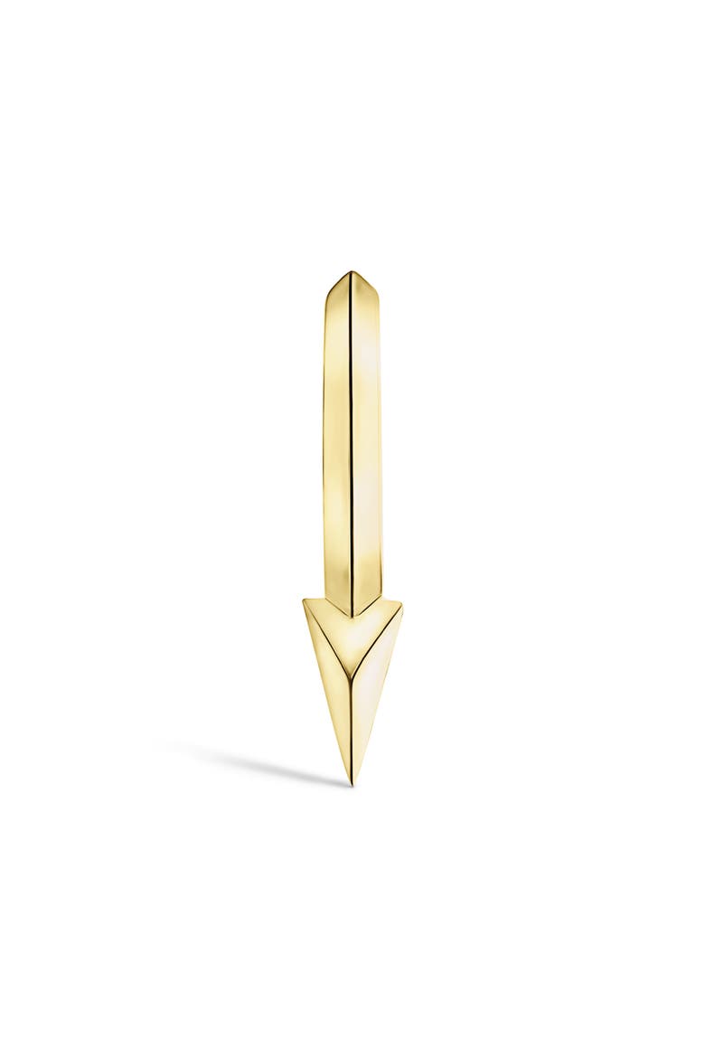 Single Spike Clicker Earring, Alternate, color, YELLOW GOLD