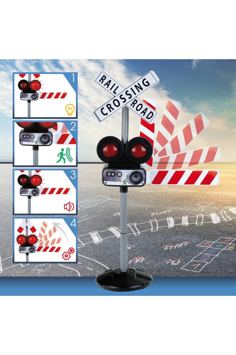 Train Crossing Traffic Light Cycle, Alternate, color, Multicolored
