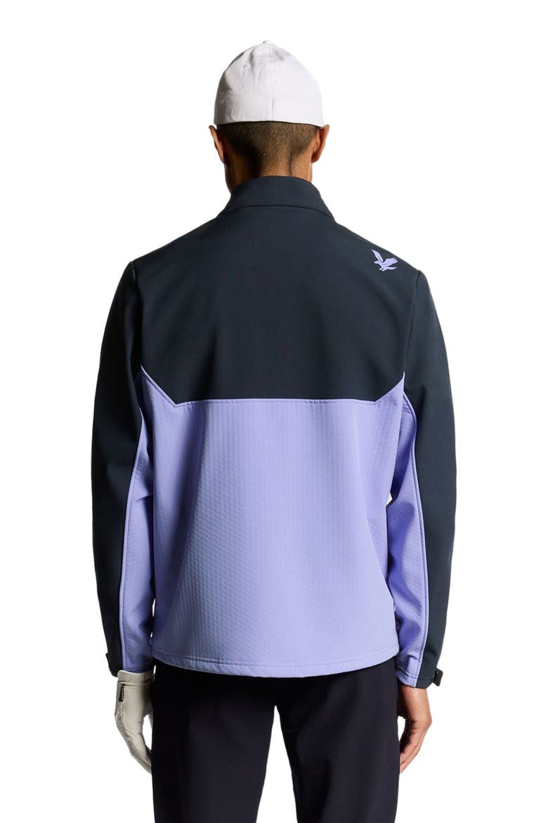 Golf Half Zip Windjammer Jacket, Alternate, color, Moonlight/ Dark Navy