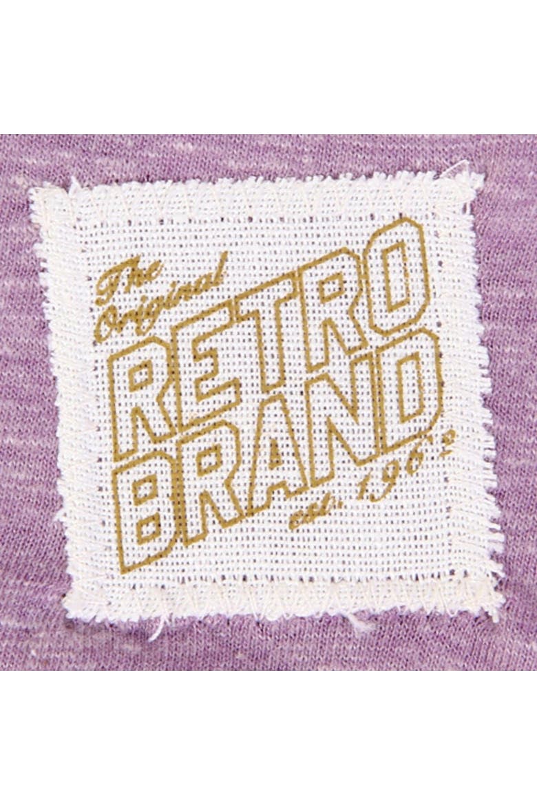 Women's LSU Tigers Original Retro Brand Purple Relaxed Henley Tank Top, Alternate, color, Purple
