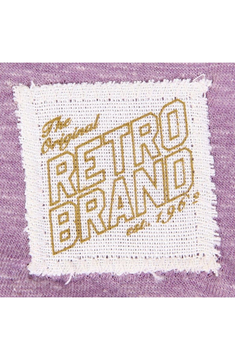 Retro Brand Women's LSU Tigers Original Retro Brand Purple Relaxed Henley Tank Top, Alternate, color, 