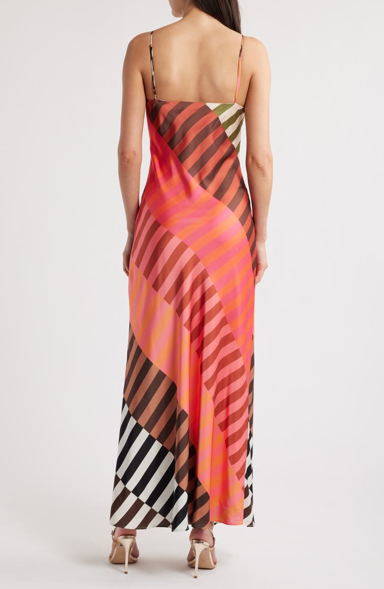 Hutch Emaline Satin Maxi Slipdress, Alternate, color, Multi