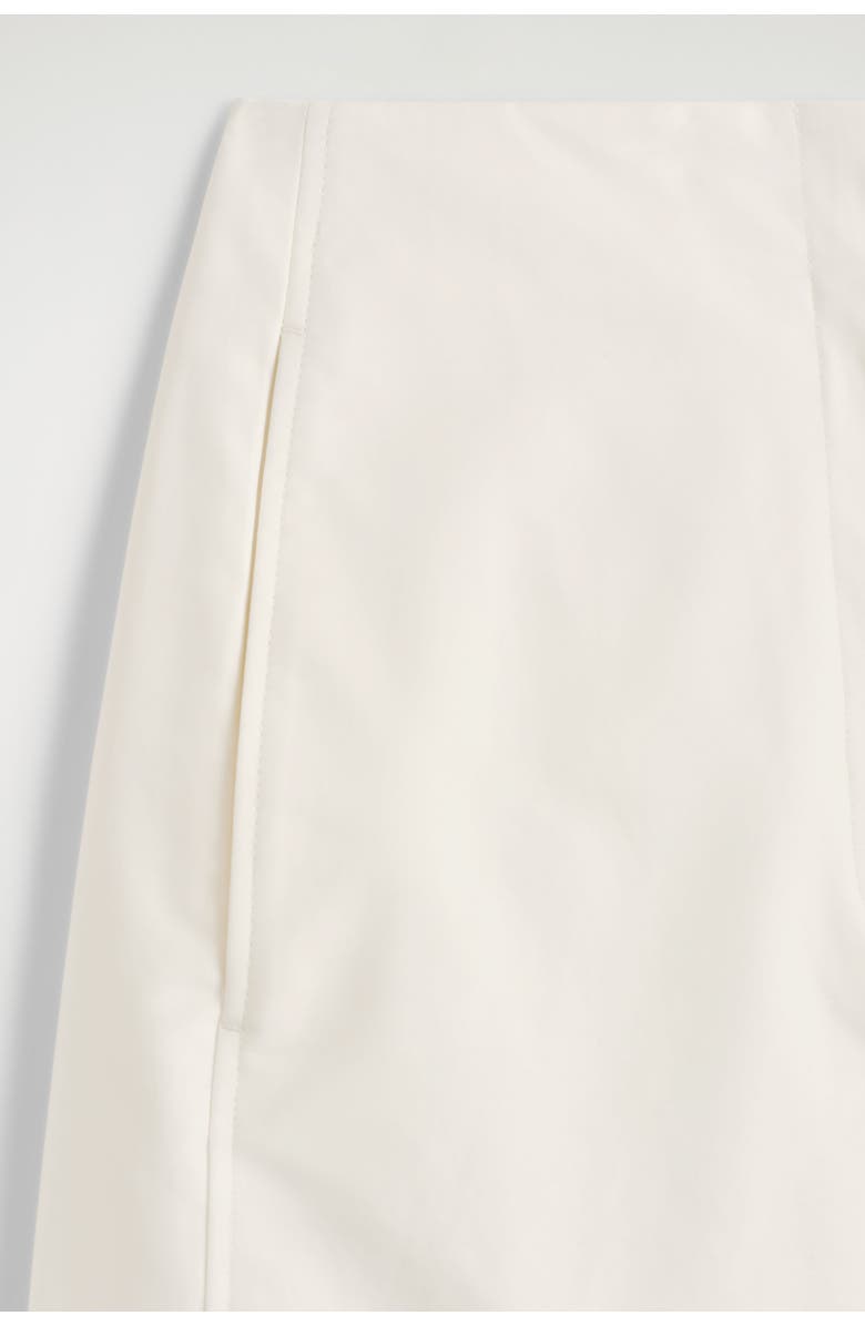 COS Pima Cotton Barrel-Leg Pants, Alternate, color, White