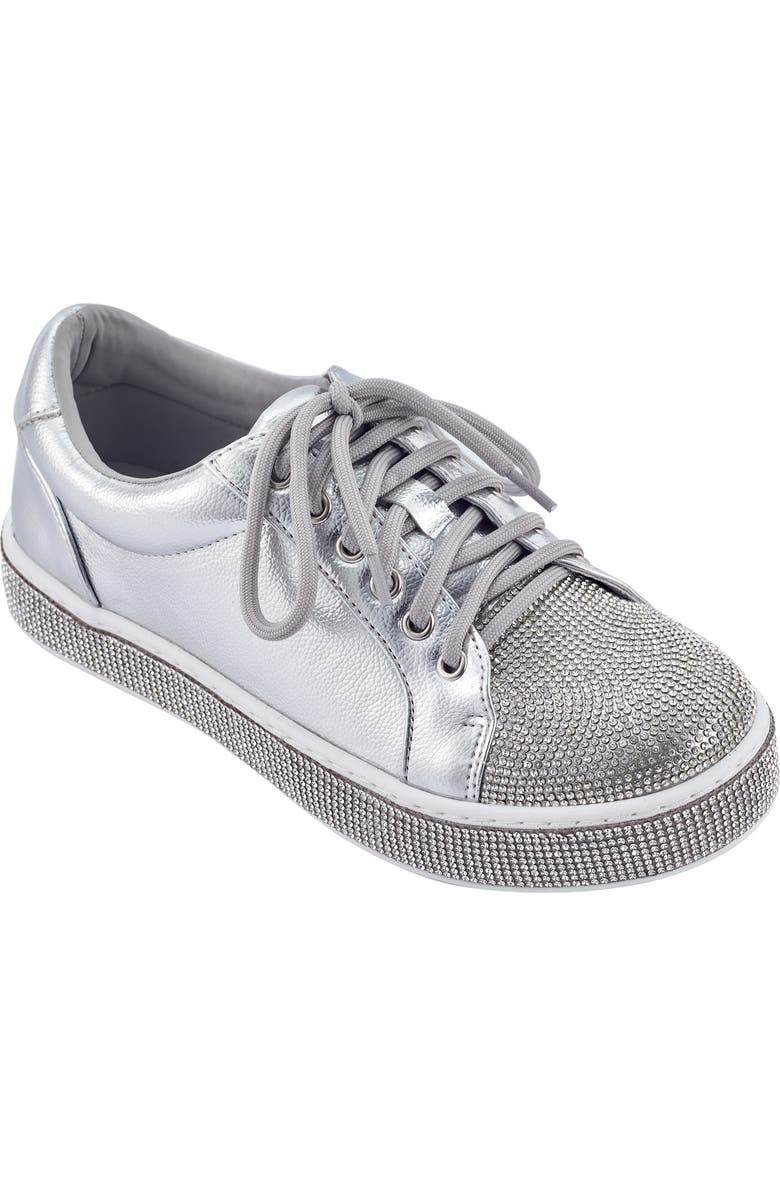 LADY COUTURE Legend Rhinestone Sneaker, Main, color, Silver