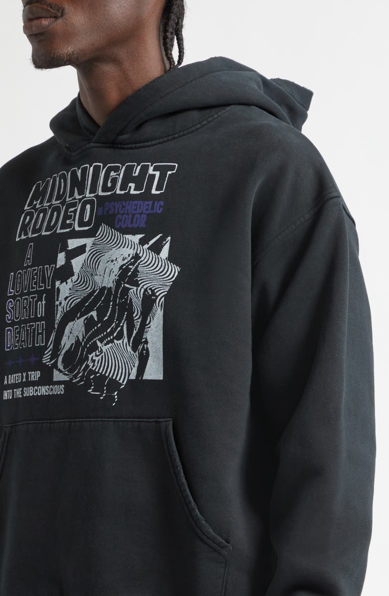 MIDNIGHT RODEO American Exxtasy Graphic Hoodie, Alternate, color, Black