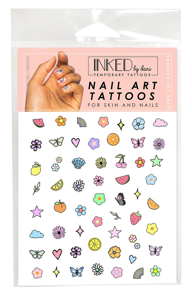 INKED by Dani Daisy Dreams Assorted Nail Art, Main, color, 