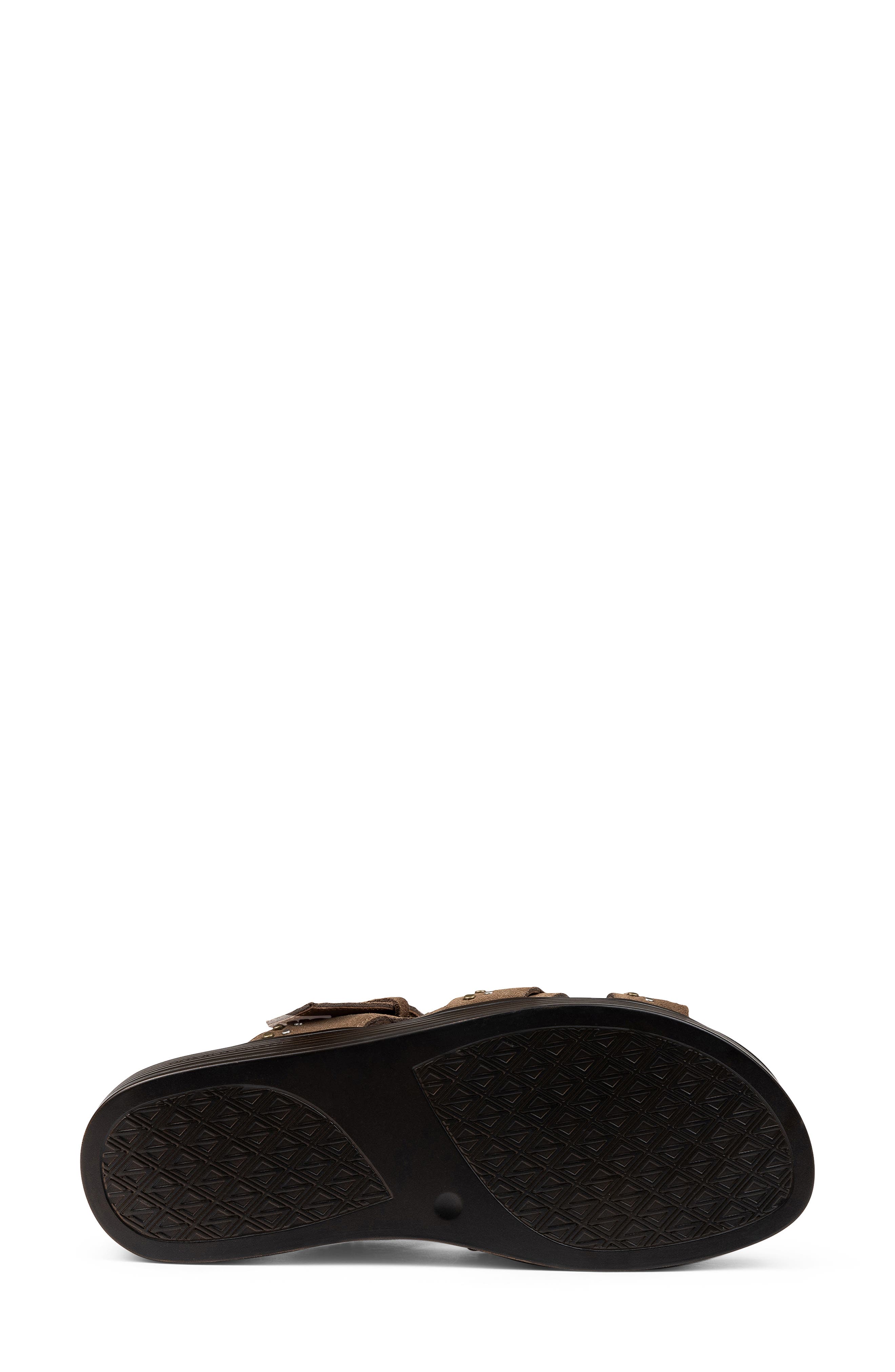 Platform Wedge Slide Sandal, Alternate, color, BISCOTTI