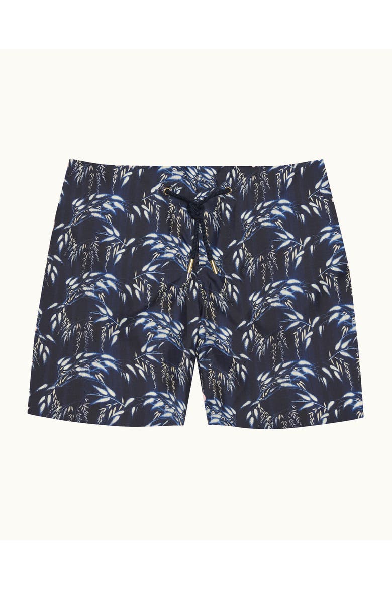 Bulldog Drawcord Tailored-Fit Swim Shorts, Alternate, color, NIGHT IRIS