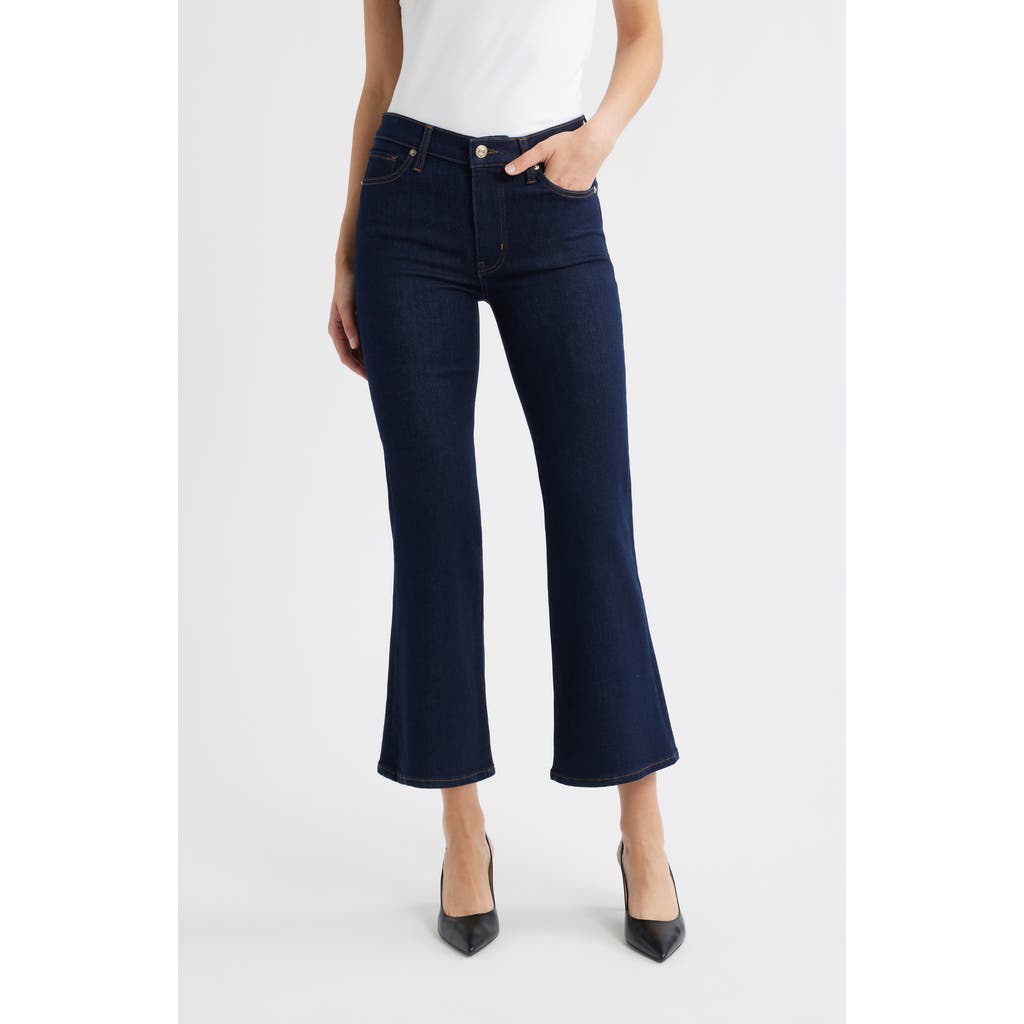 Frame The Pixie Icon High Waist Flare Jeans In Blue
