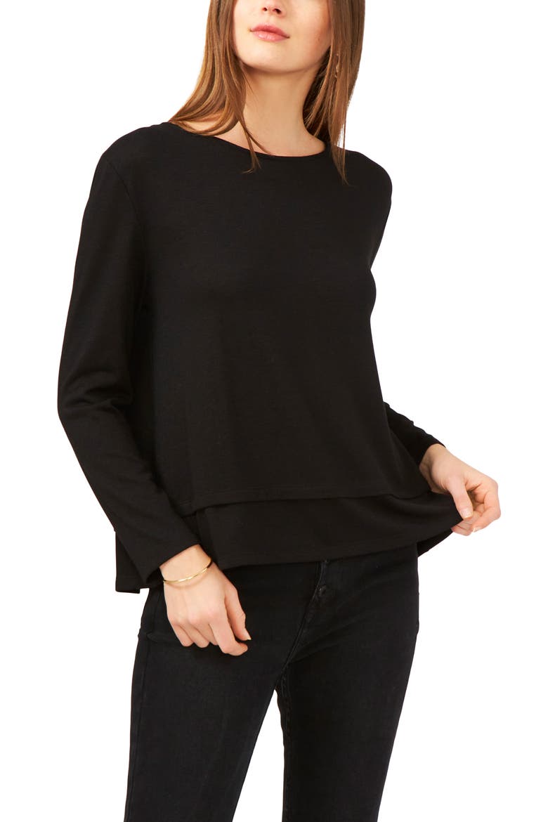 Tie Back Top, Main, color, RICH BLACK