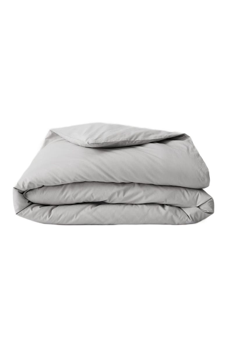 Pact Organic Cotton Organic Cool-Air Percale Duvet Cover, Main, color, Lunar