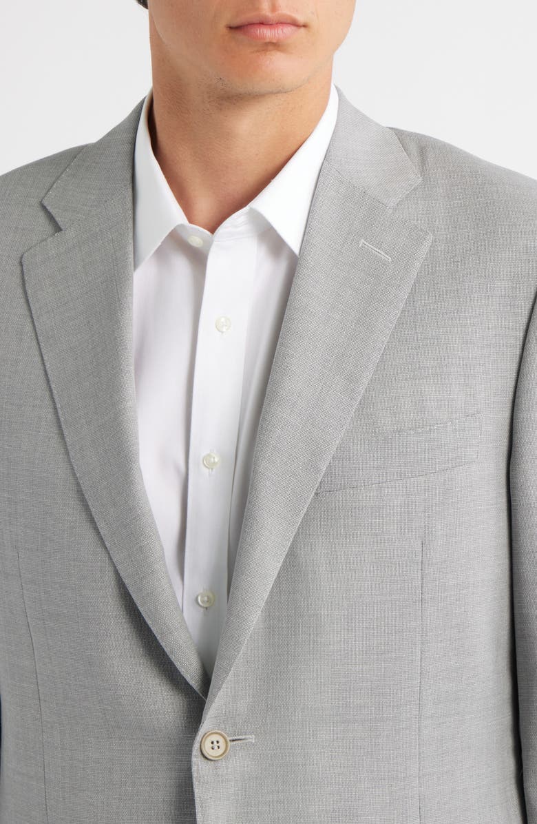 Canali Siena Regular Fit Impeccable Super 130s Wool Suit Jacket, Alternate, color, Light Grey