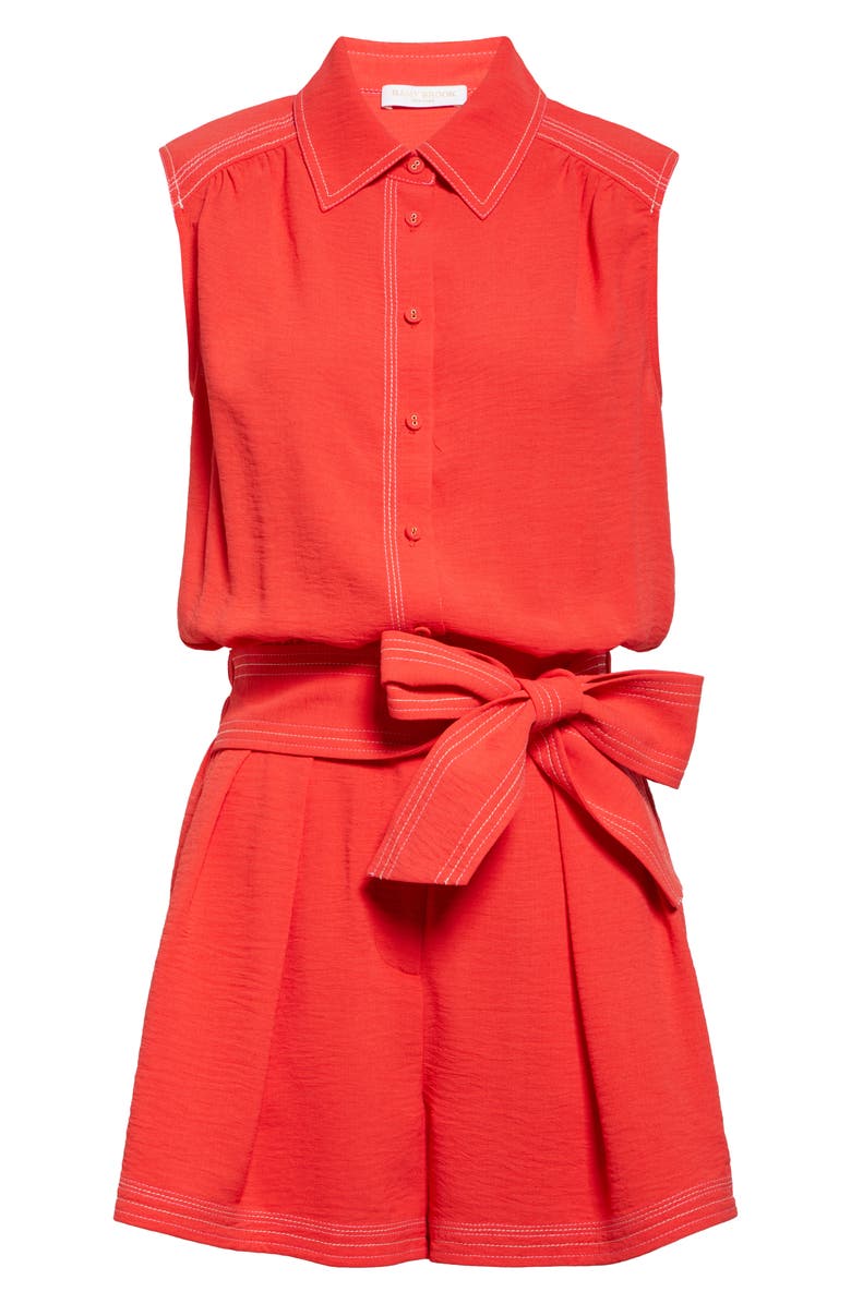 Ramy Brook Paz Relaxed Button Front Romper, Alternate, color, 