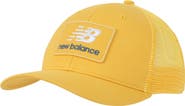 New Balance Stacked Patch Logo Trucker Hat