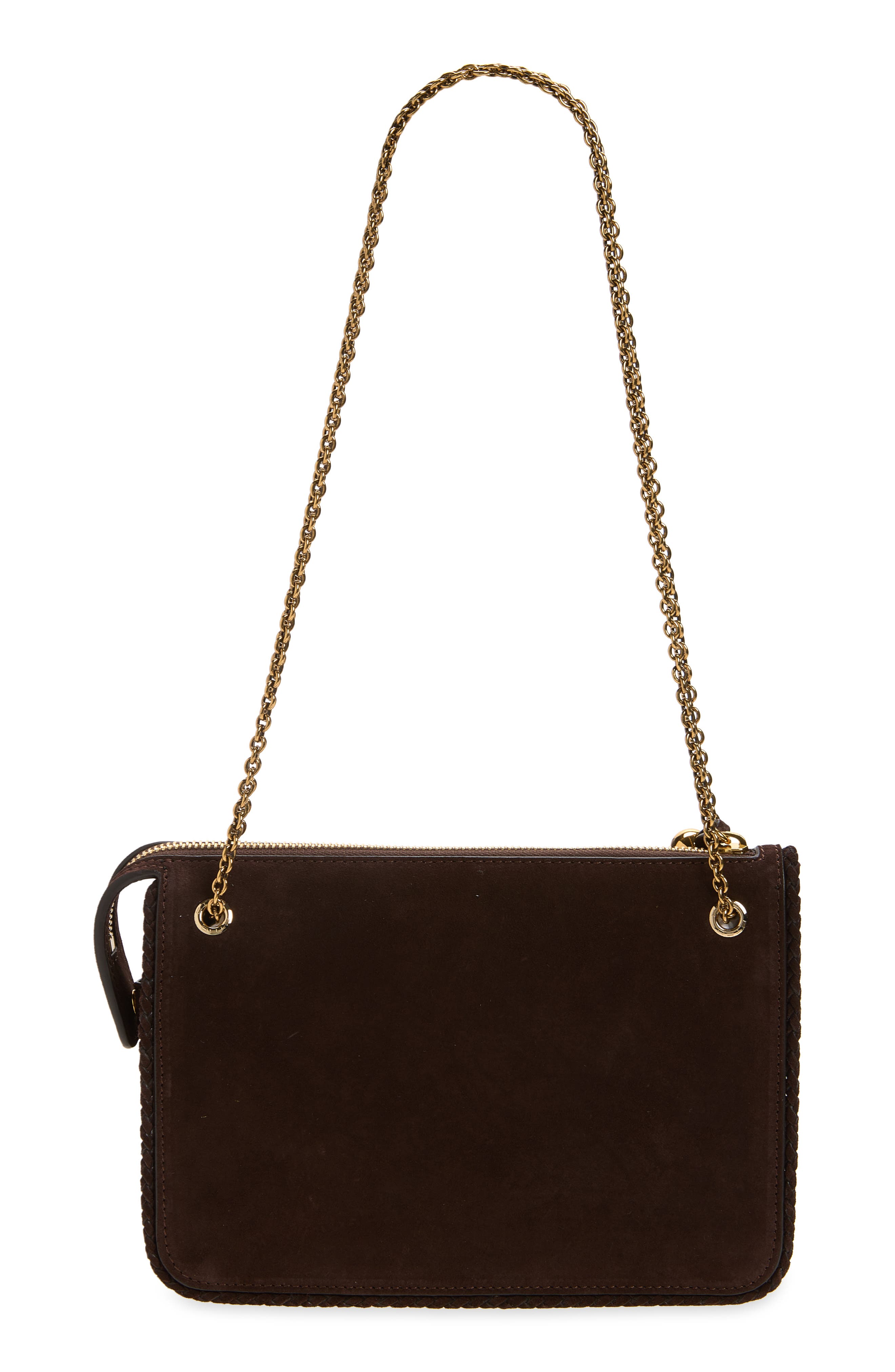 Suede Crossbody Bag, Alternate, color, EBONY