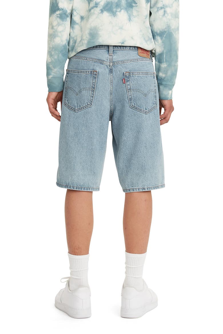 469 Loose Denim Shorts, Alternate, color, LIGHT RUN SHORT