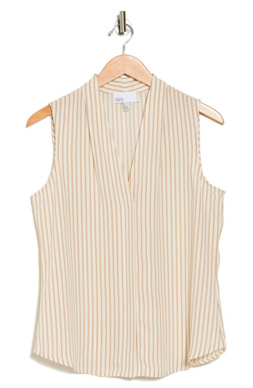 Nordstrom Rack V-neck Sleeveless Woven Shell Top In White