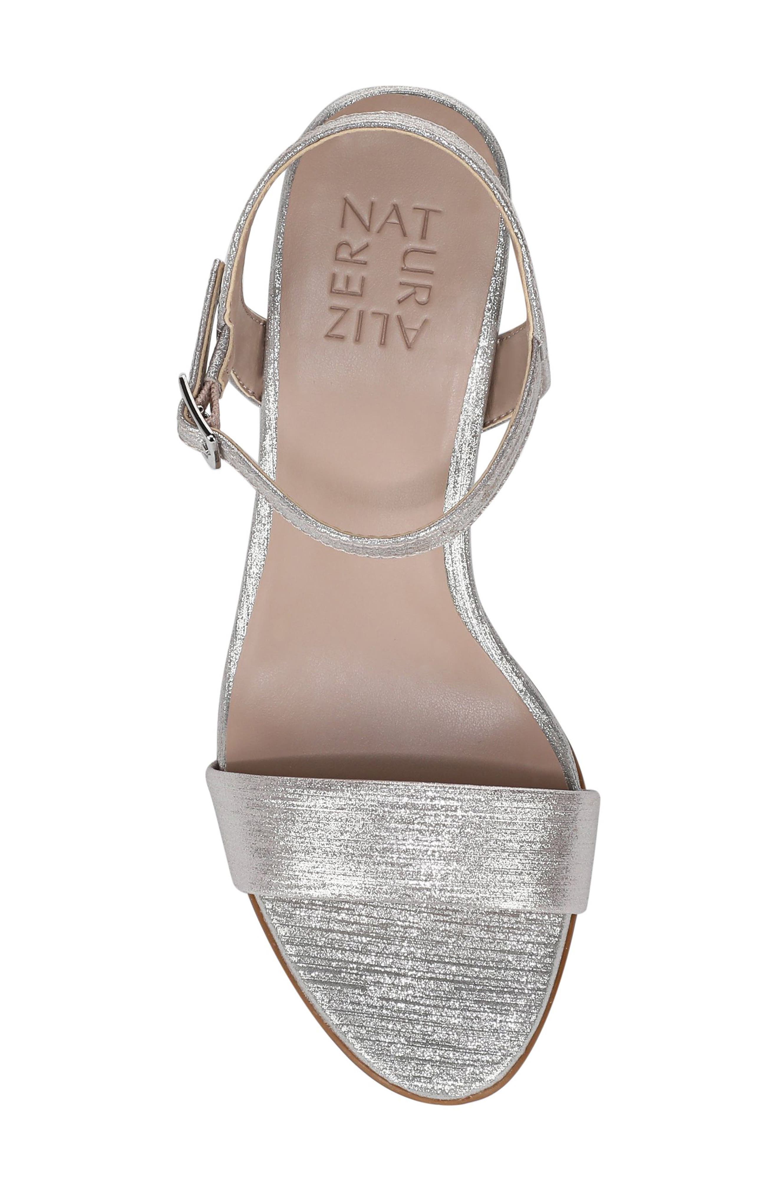 Naturalizer Bristol Sandal, Alternate, color, Soft Silver Faux Leather